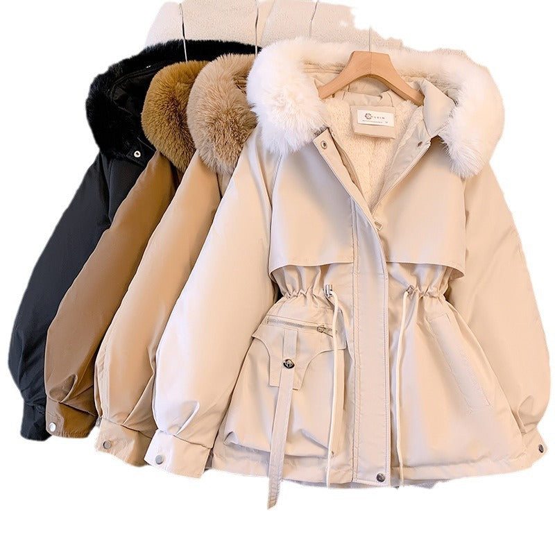 Veste de transition matelassée pour femmes avec doublure en polaire amovible et capuche élégante Levoire