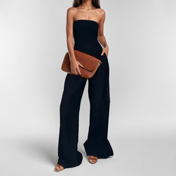 Robe de soirée élégante sans manches pour dames avec poches latérales Levoire
