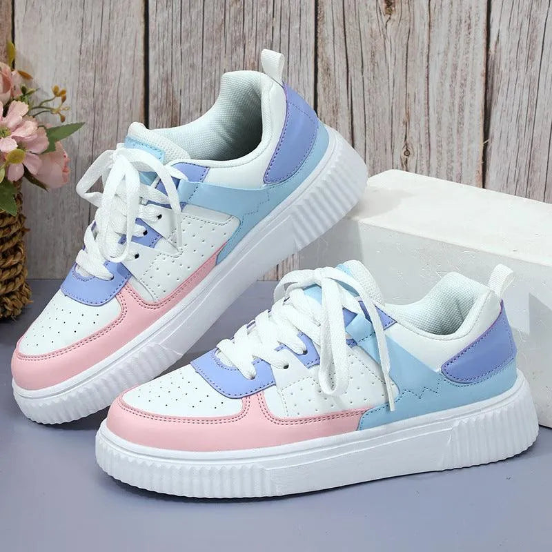 Levoire | Chaussure de loisirs sportive respirante Blanc Rose Bleu