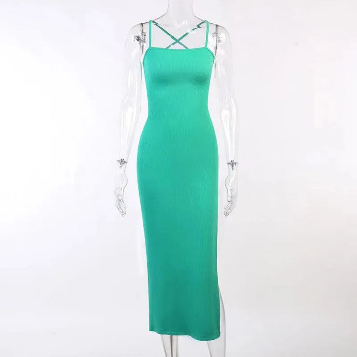 Levoire | Robe Enganched pour femmes sans dos Vert