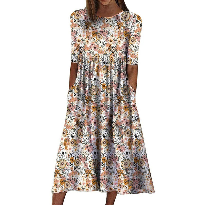 Levoire | Rento robe mi-longue ample avec poches Blanc