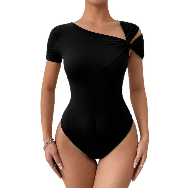 Body femme avec coupe asymétrique et drapée Levoire