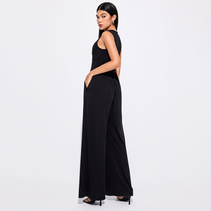 Combinaison pour femmes avec taille haute et poches latérales pratiques Levoire