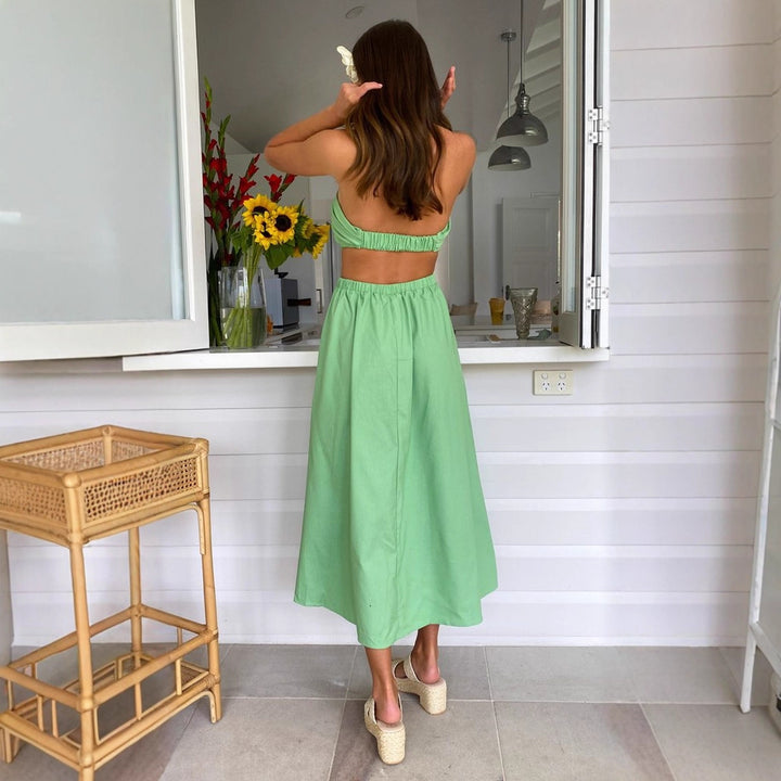 Robe maxi femme avec haut ajusté et taille élastique Levoire