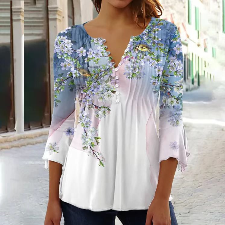Levoire | Blouse Imprimée Avec Décolleté Élément 5