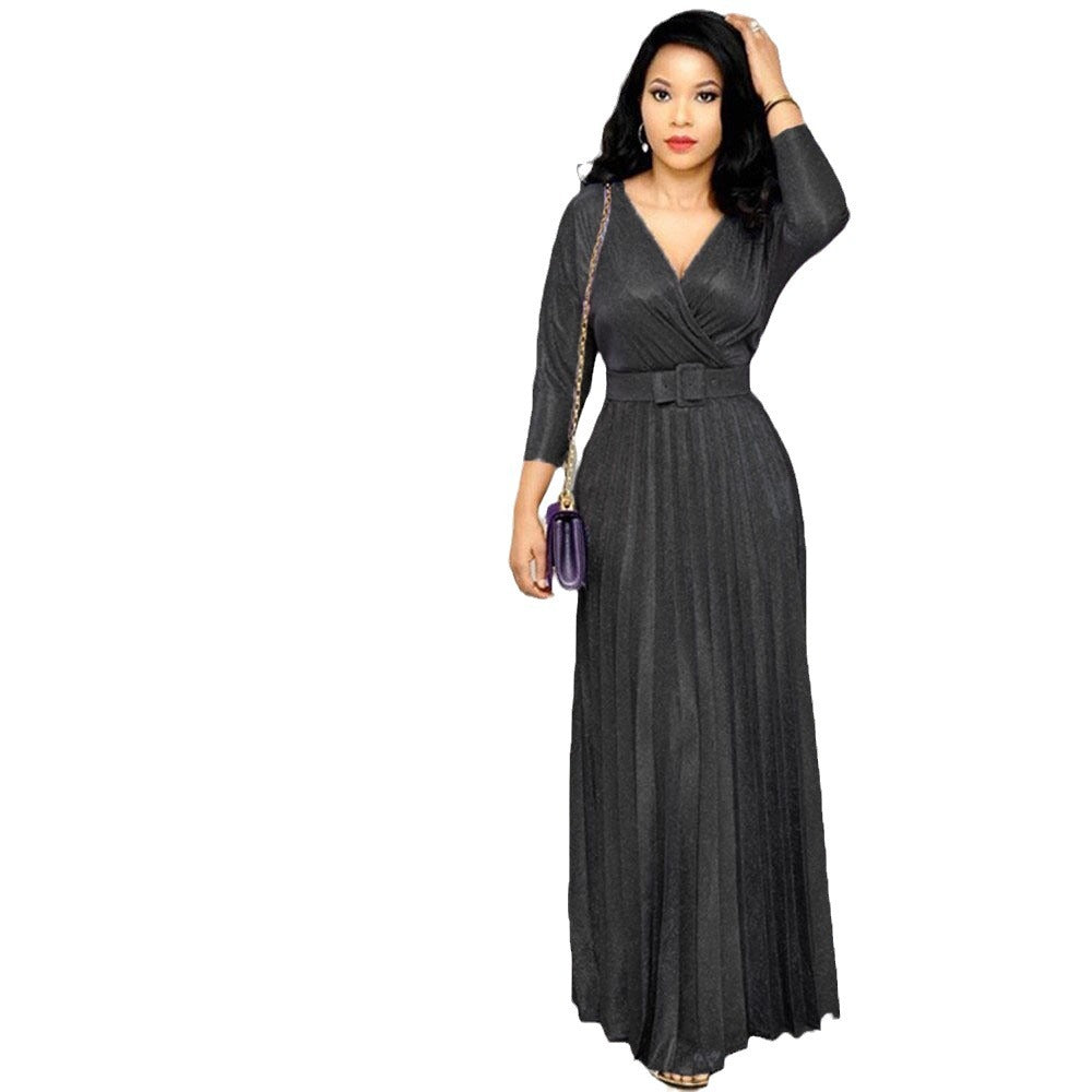 Levoire | Jupes A-ligne élégante avec ceinture en tissu brillant