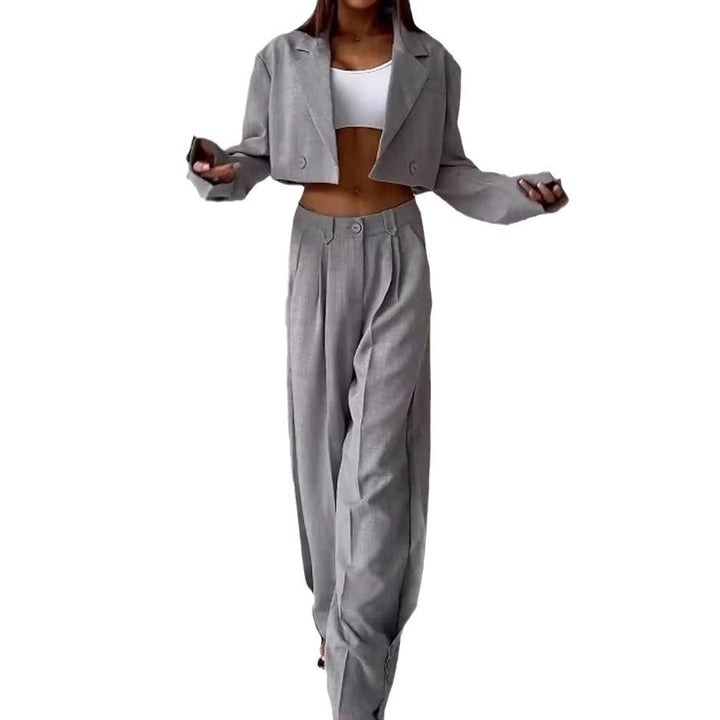 Ensemble de blazer surdimensionné à la mode pour femmes avec pantalon taille haute Levoire
