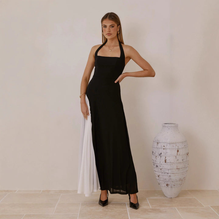 Robe de soirée pour femmes avec coupe asymétrique et accents élégants Levoire