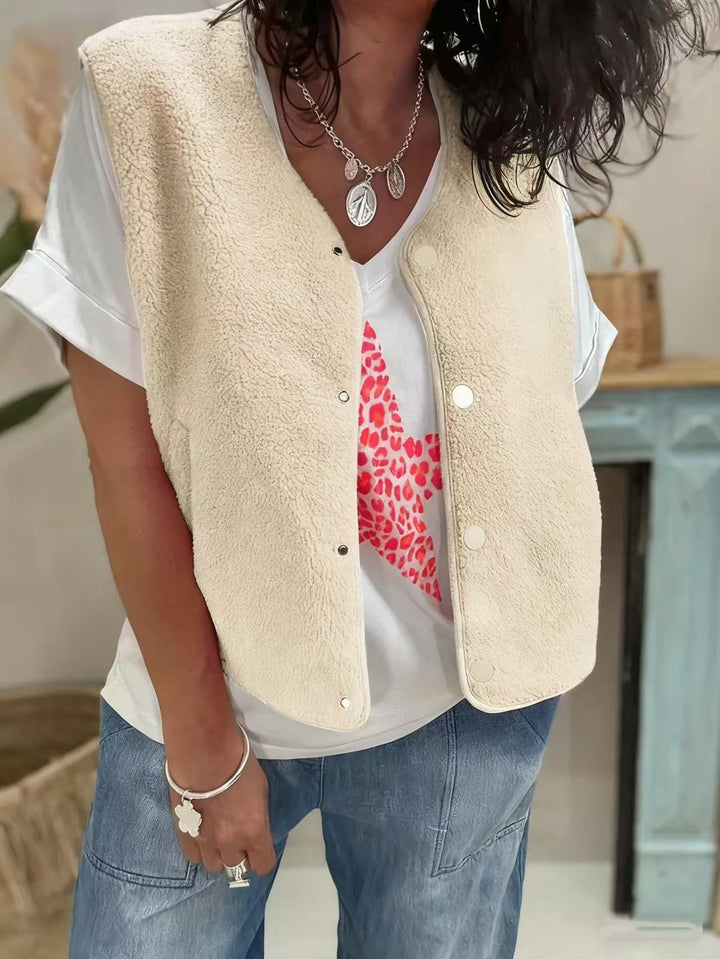 Gilet pour femmes en peluche douce Levoire