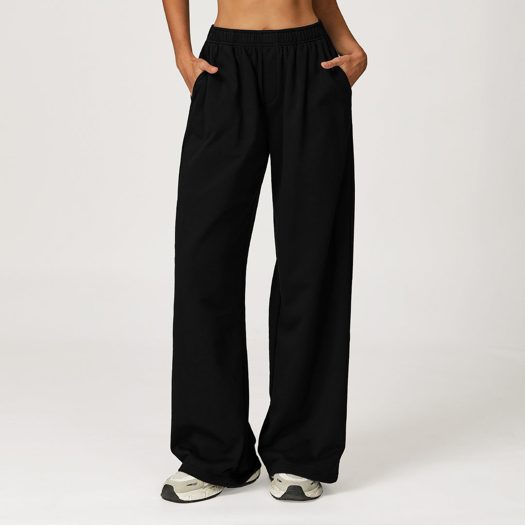 Pantalon décontracté pour femmes avec taille élastique et coupe ample Levoire