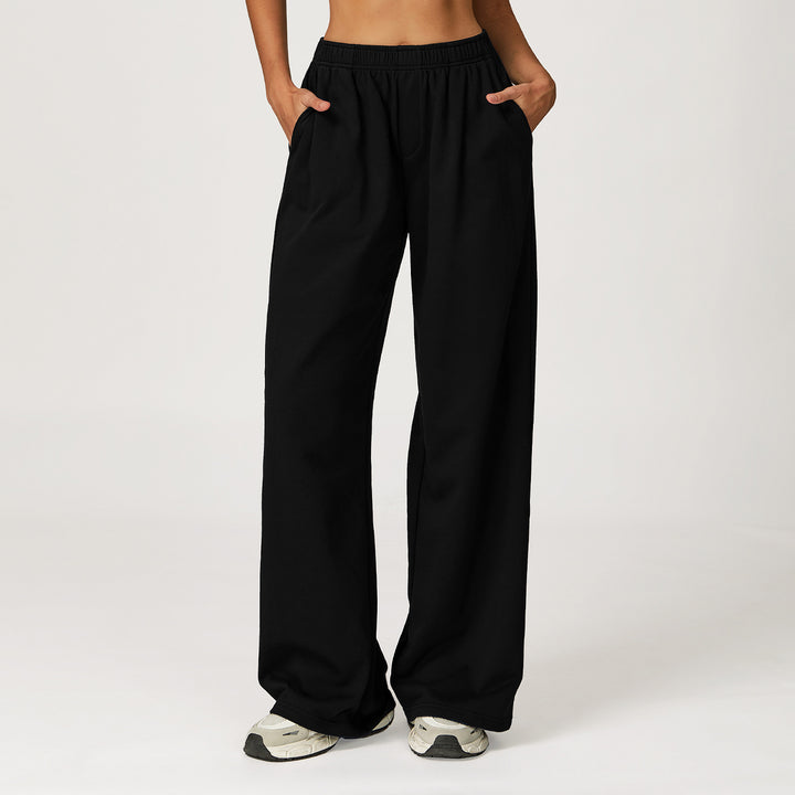 Pantalon décontracté pour femmes avec taille élastique et coupe ample Levoire