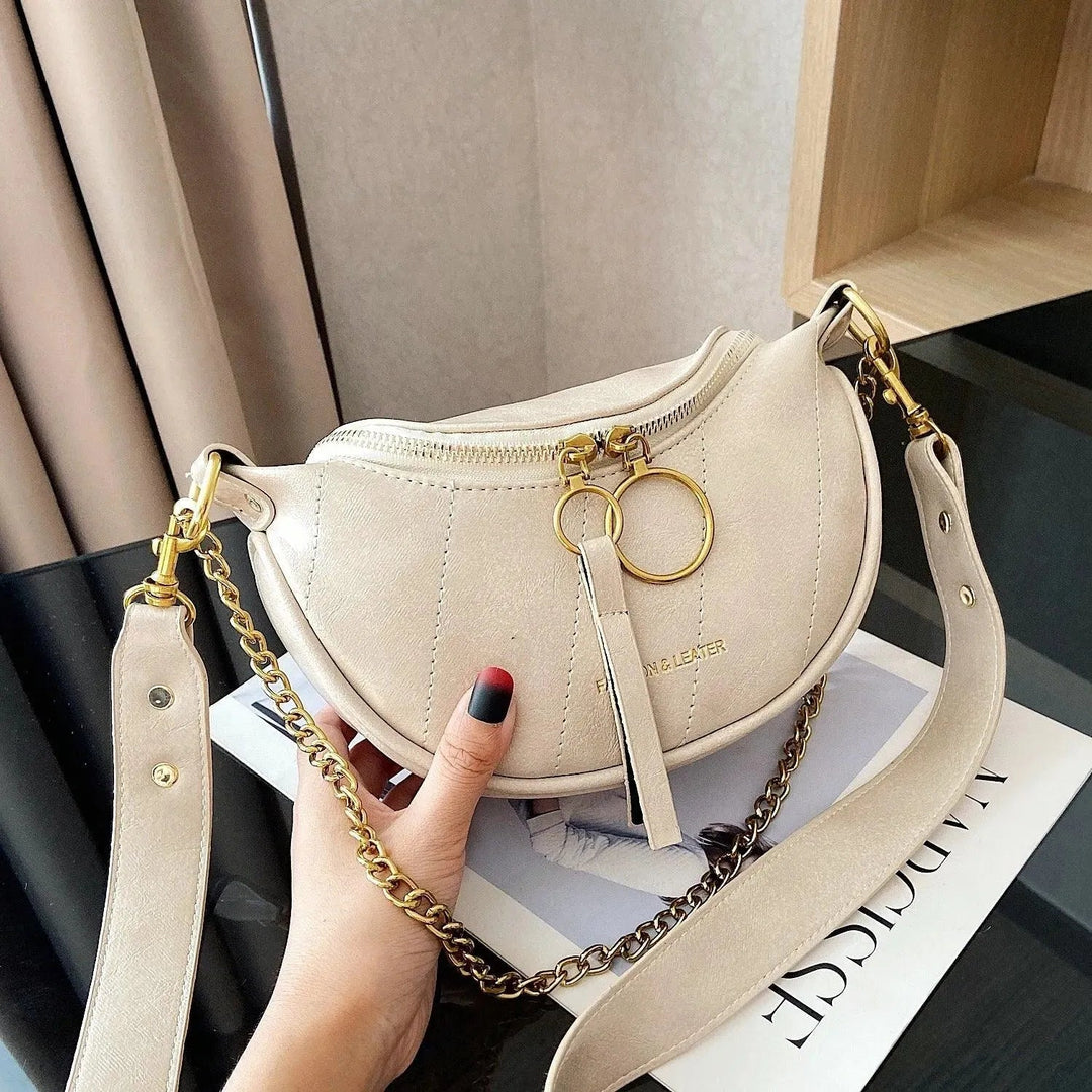 Levoire | Retro sac à bandoulière léger pour femmes adapté à la mode Beige
