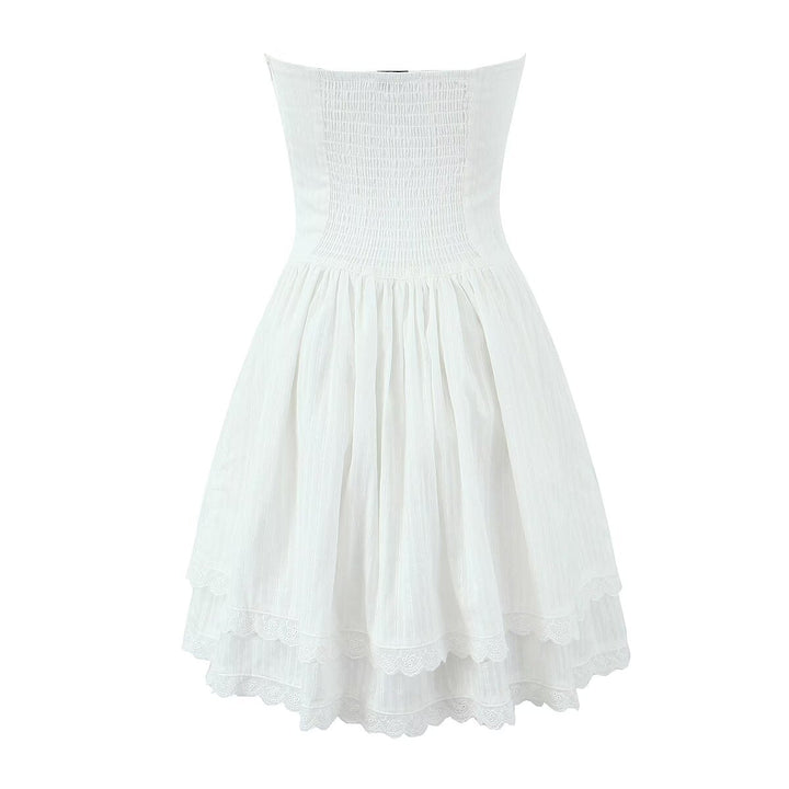 Levoire | Jupe Mini Tendance en Lin avec Détail sur la Poitrine
