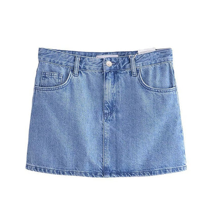 Levoire | Élégant ensemble jupe-veston en jean de printemps Jupe