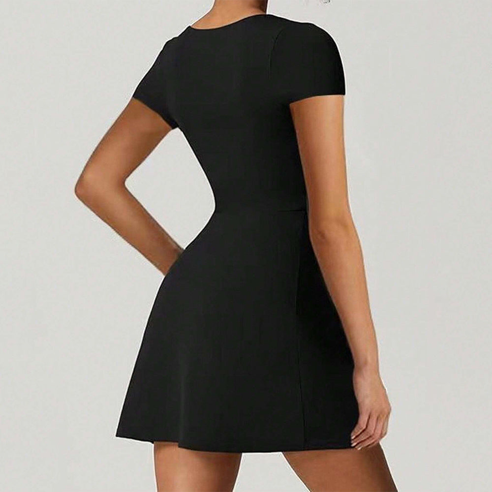 Robe d'été surdimensionnée pour femme avec encolure carrée et fentes latérales Levoire