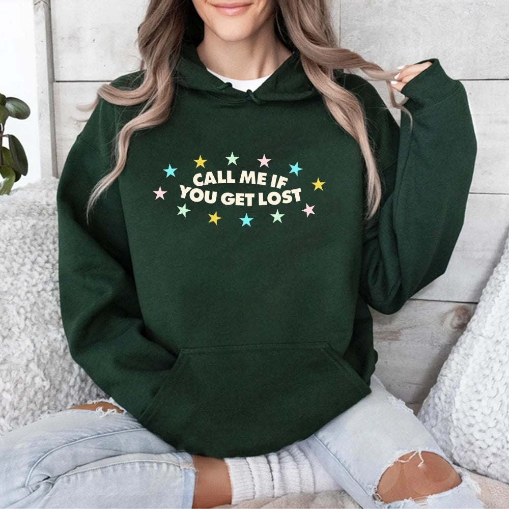 Sweat à capuche pour femme avec imprimé créatif et coupe décontractée Levoire