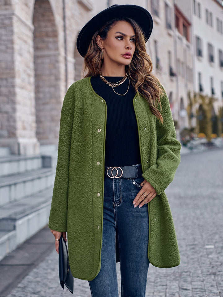 Levoire | Veste Élégante Unie Vert