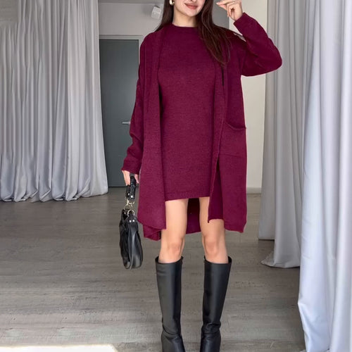 Manteau en tricot pour femmes avec une coupe moderne surdimensionnée et des poches pratiques Levoire