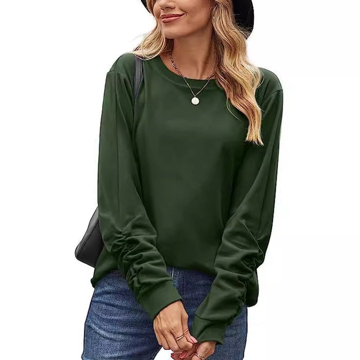 Chemise décontractée à manches longues pour femmes en mélange de coton doux Levoire