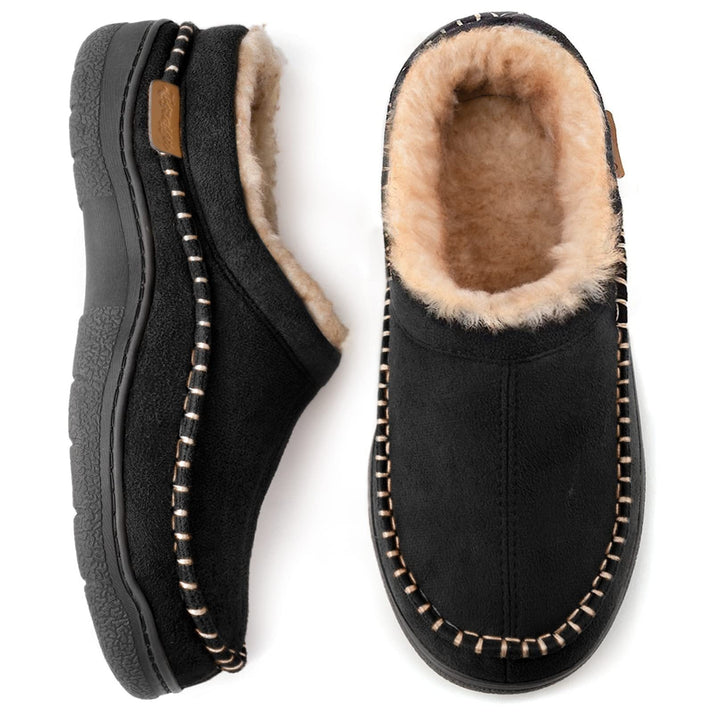 Levoire | Pantoufles Confortables Pour Hommes, Parfaites Pour La Maison Gris Noir
