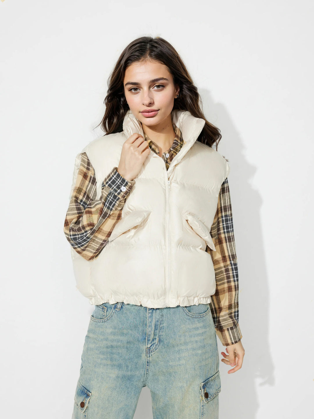 Gilet matelassé pour femmes avec col montant et poches pratiques Levoire