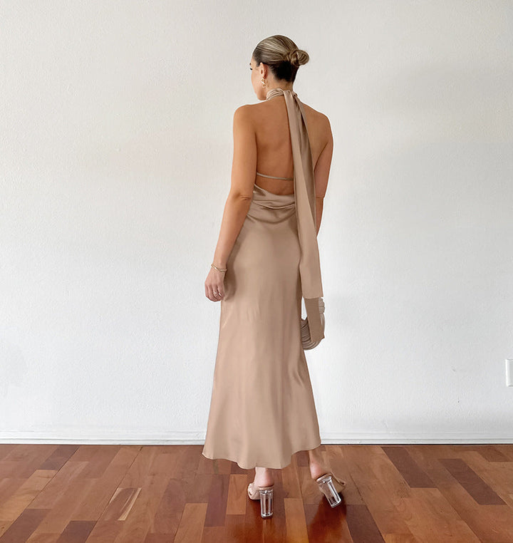 Levoire | Chic Élégant Robe Maxi À Bretelles