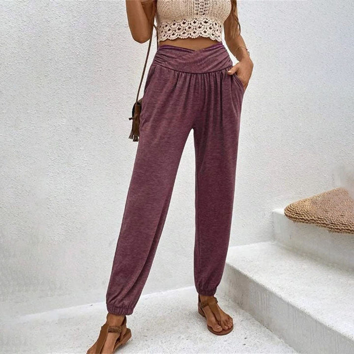 Levoire | Décontracté Pantalons D'Été Légers Pour Femmes Lila