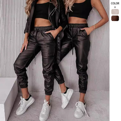 Ensemble de survêtement urbain pour femmes avec veste décontractée et pantalons de jogging élastiques Levoire