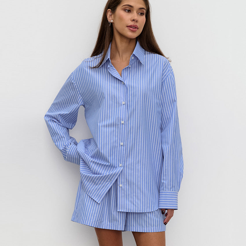 Levoire | Chemisier Rayé (Pantalon Gratuit)