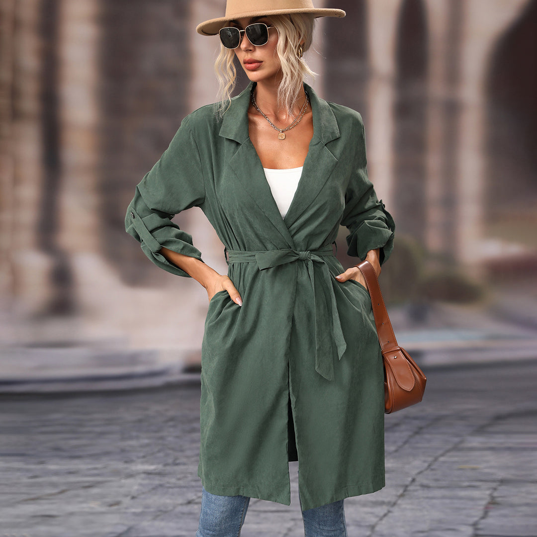 Manteau trench oversize pour femmes avec ceinture ajustable Levoire