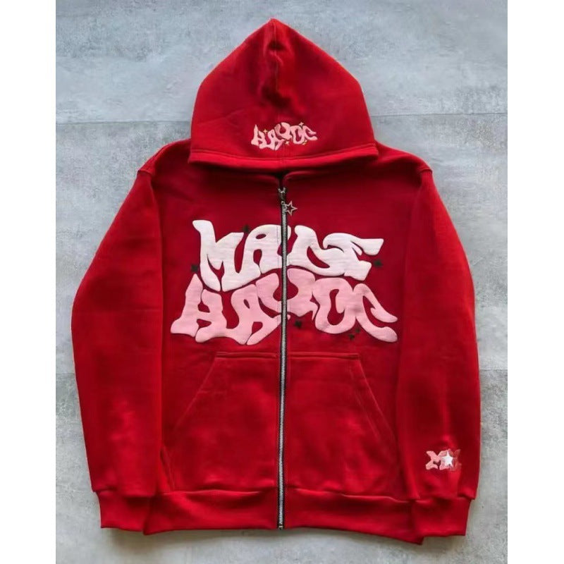 Veste à capuche pour femmes avec lettrage graphique et coupe décontractée Levoire