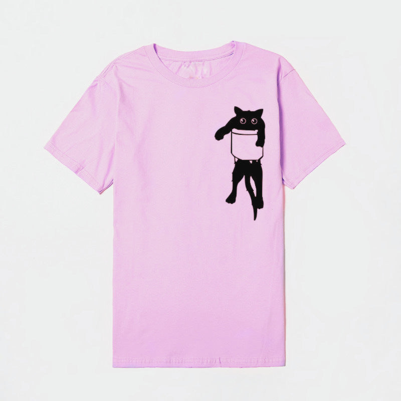 T-shirt pour femmes avec motif animal créatif et coupe décontractée Levoire