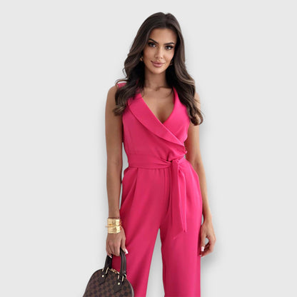 Levoire | Élégant Jumpsuit Avec Décolleté Rosa