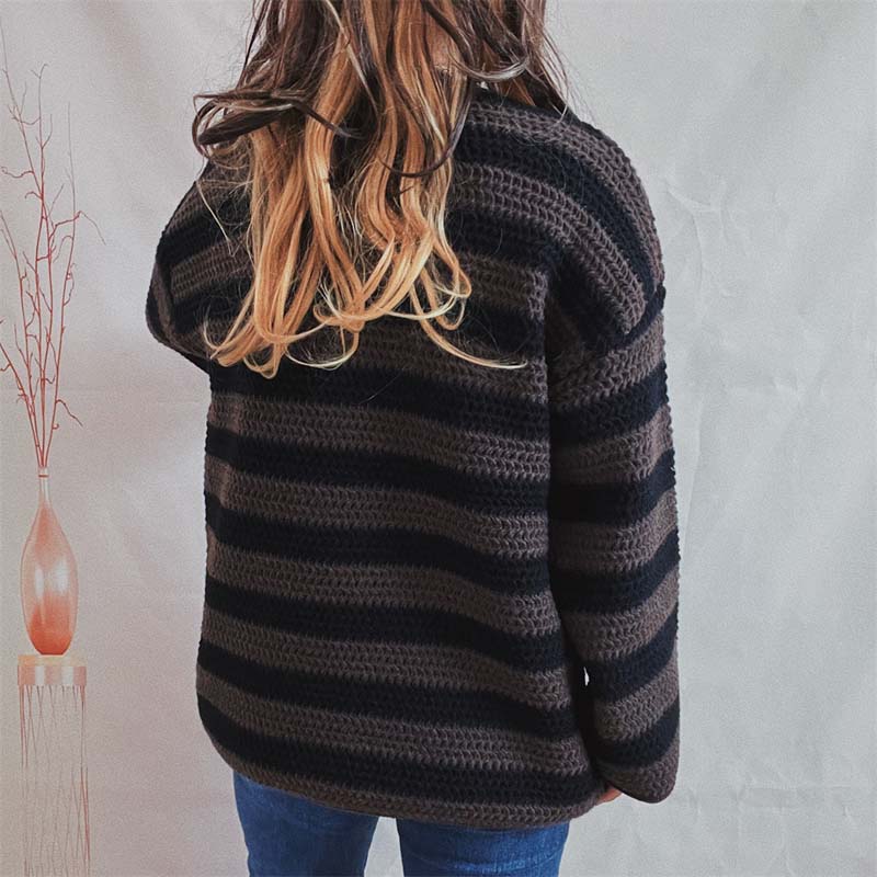 Levoire | En Tricot Rayé Décontracté