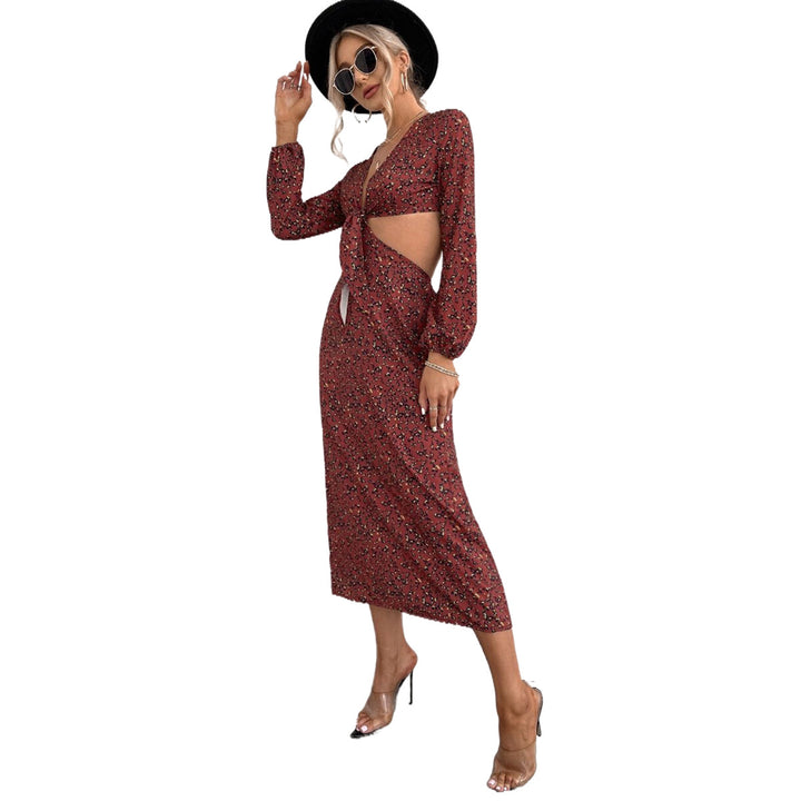Robe maxi femme avec découpes et design de nœud ludique Levoire