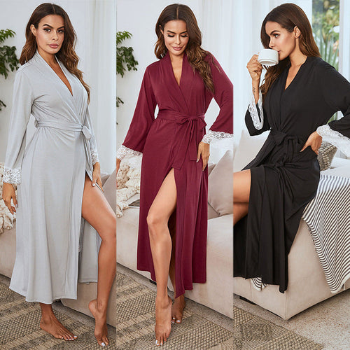 Levoire | Robe à manches longues à taille haute entièrement renforcée à nouer