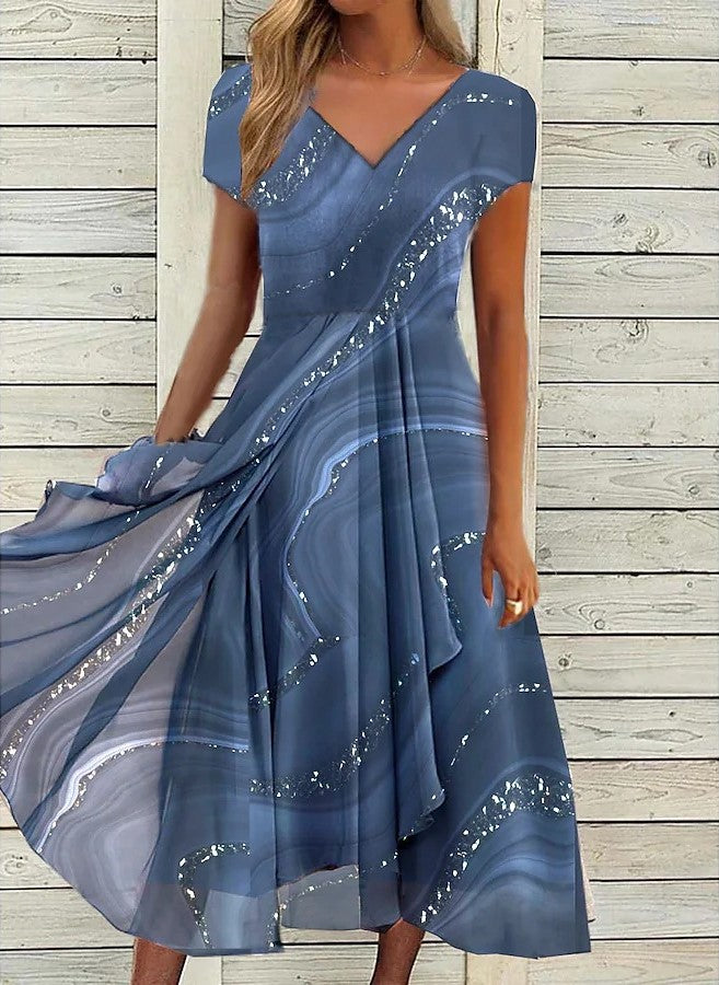 Levoire | Audacieux et ludique robe Bleu