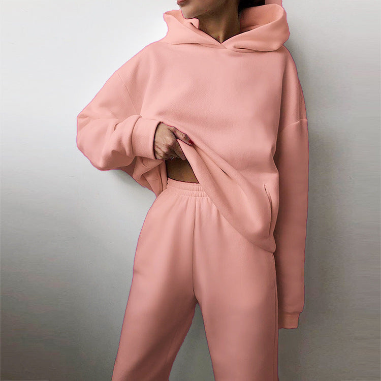 Ensemble de sweat à capuche surdimensionné et de pantalon de jogging pour femmes Levoire