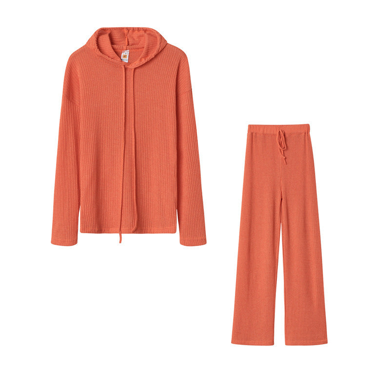 Women's Relax Suit with Hood and Wide Leg Levoire
