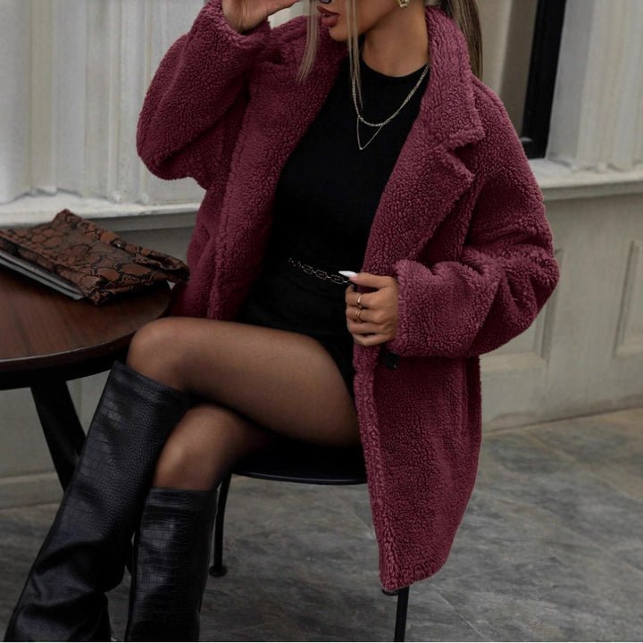 Veste douillette pour femmes en matériau teddy Levoire
