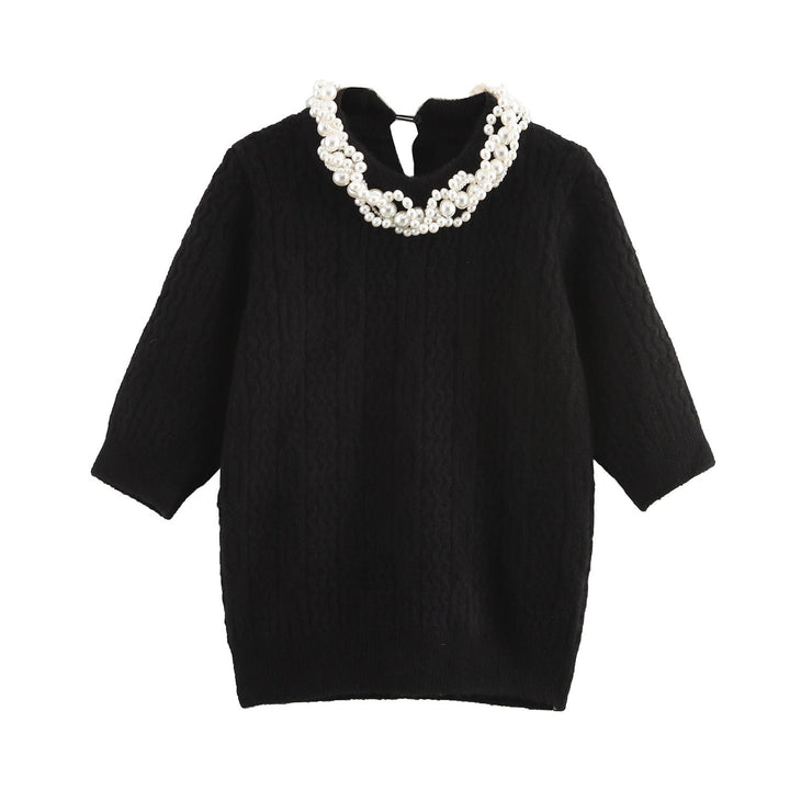 Levoire | Pull-over de printemps en tricot noir