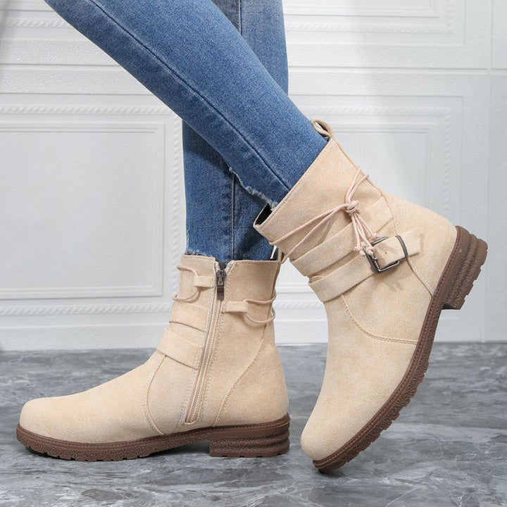Levoire | Bottes Mi-Hautes Robustes À Boucle Pour Femmes