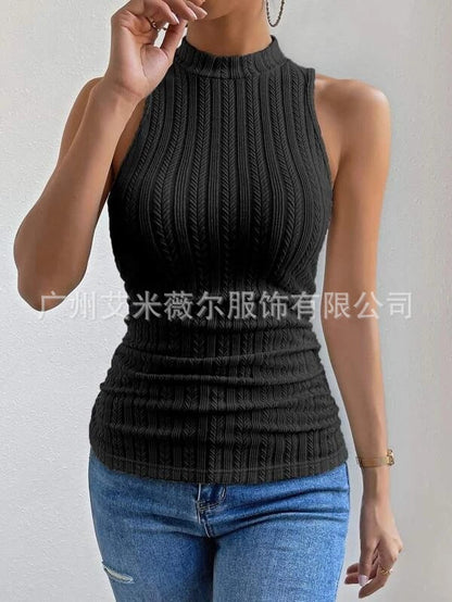 Levoire | Rento Tricot Col Ronde Gilet noir