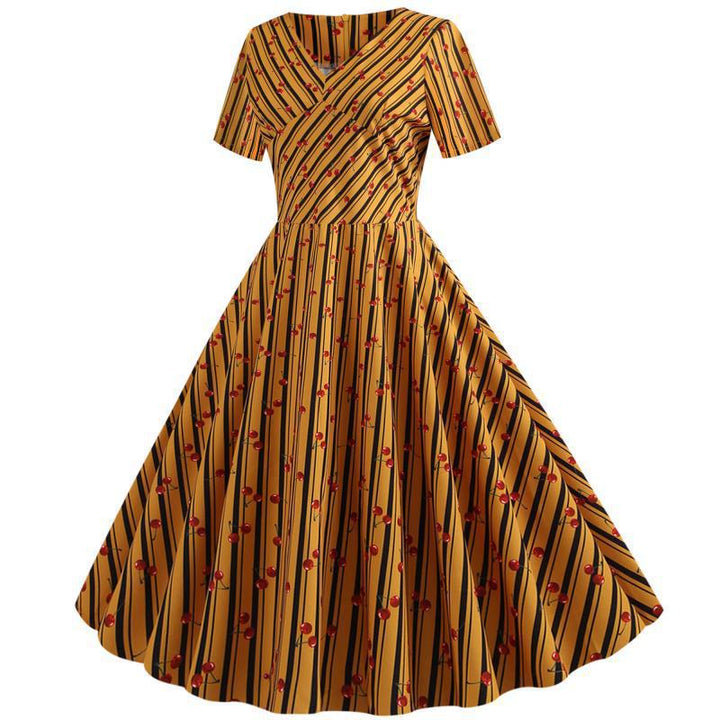 Robe portefeuille pour femmes avec motif floral et ourlet asymétrique Levoire