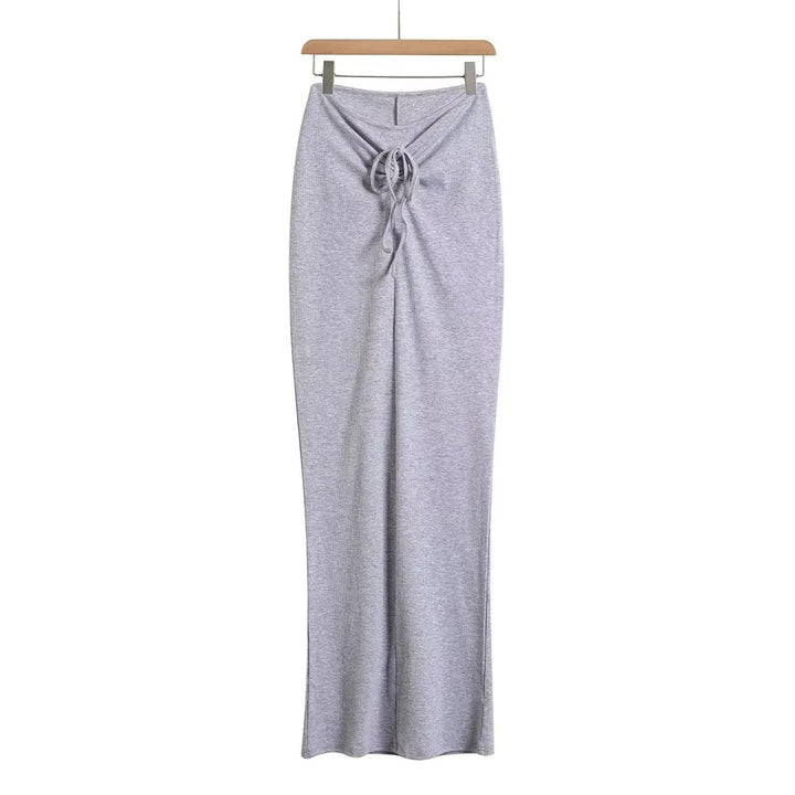 Jupe maxi pour femme avec un élégant design de nœud et une qualité jersey de haute qualité Levoire