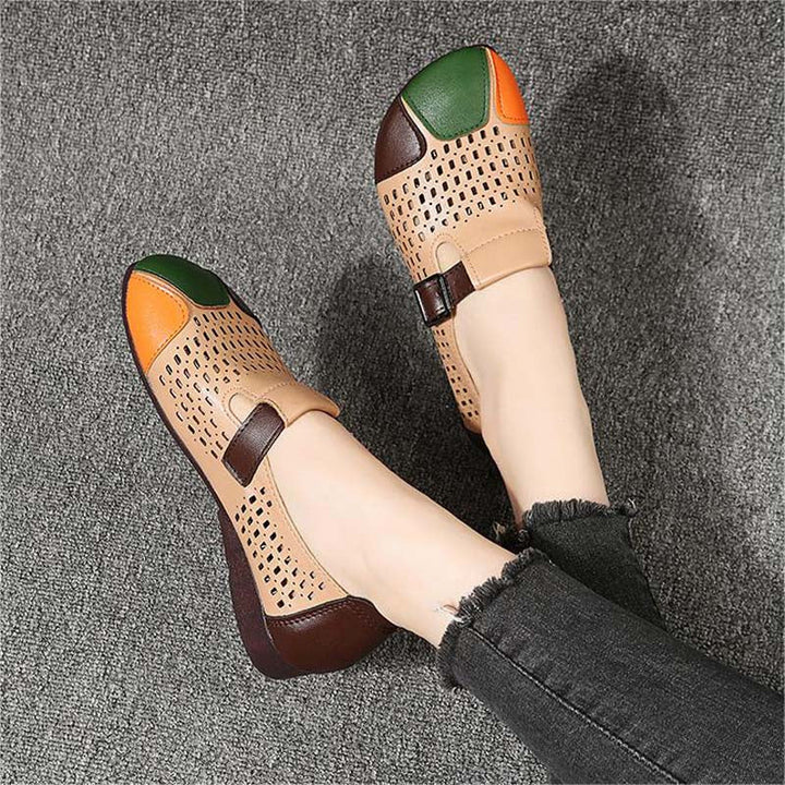 Levoire | Sandales À Air Avec Une Boucle Et Un Bout Coloré Pour Femmes