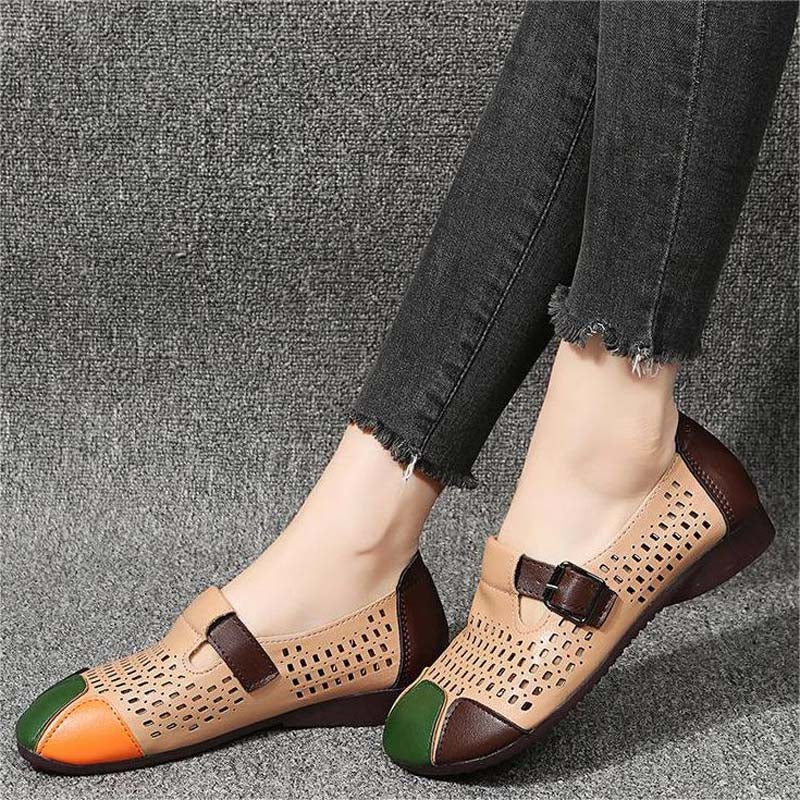 Levoire | Sandales À Air Avec Une Boucle Et Un Bout Coloré Pour Femmes
