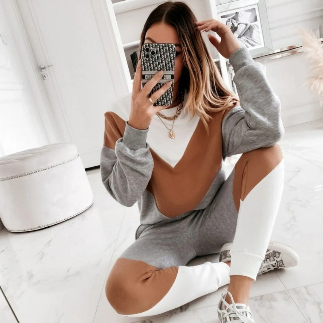 Levoire | Ensemble à deux pièces avec un sweat-shirt élégant assorti aux couleurs