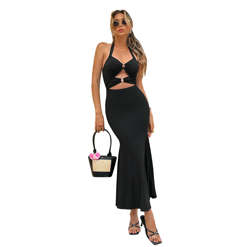 Robe maxi pour femmes avec un design découpé sophistiqué et une fente élégante Levoire