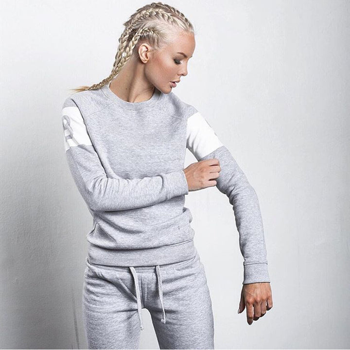 Sweat sportif pour femmes avec lettres modernes et coupe décontractée Levoire